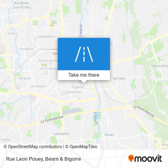 Rue Leon Pouey map