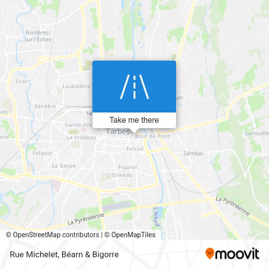 Rue Michelet map