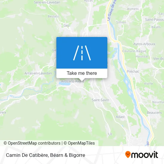Camin De Catibère map