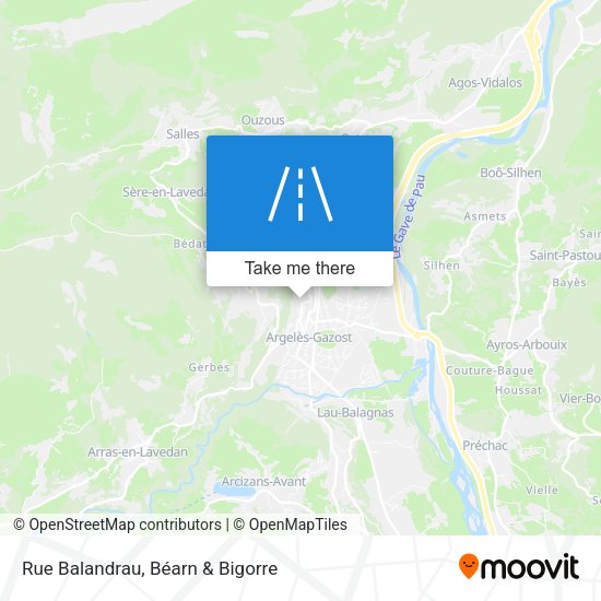 Rue Balandrau map
