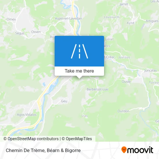 Chemin De Trème map