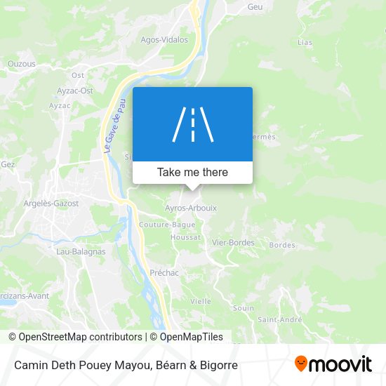 Camin Deth Pouey Mayou map
