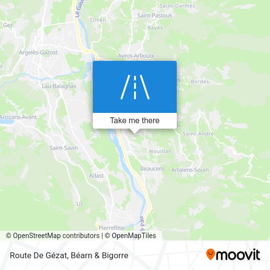 Route De Gézat map