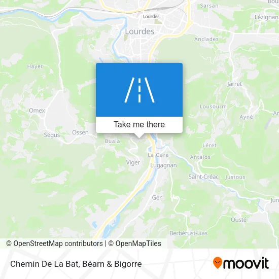 Chemin De La Bat map