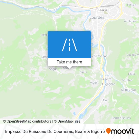 Impasse Du Ruisseau Du Coumeras map