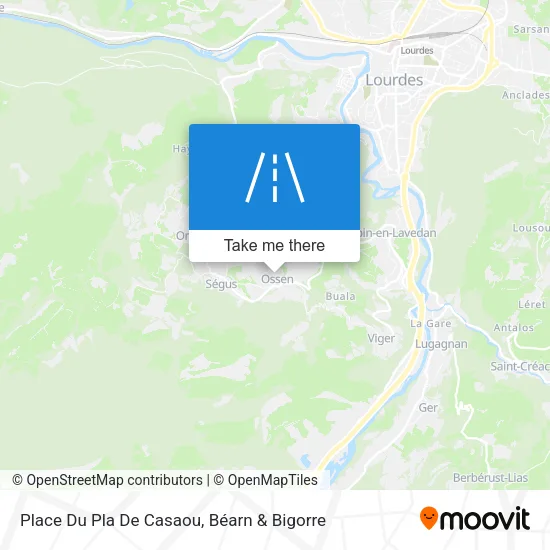 Place Du Pla De Casaou map