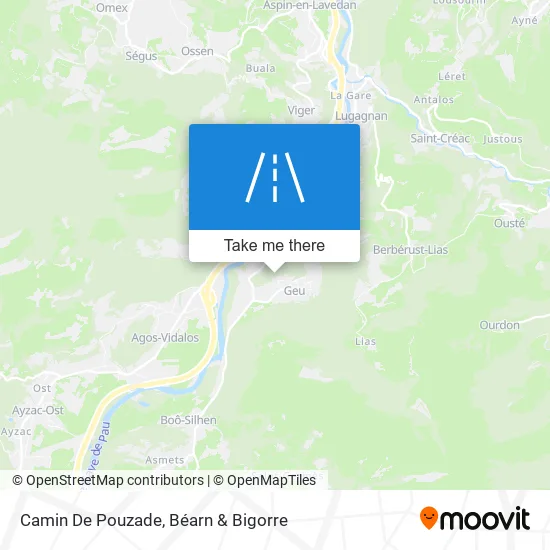 Camin De Pouzade map