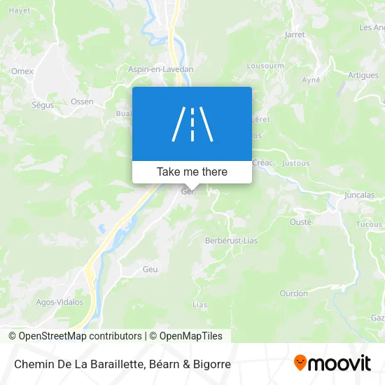 Chemin De La Baraillette map