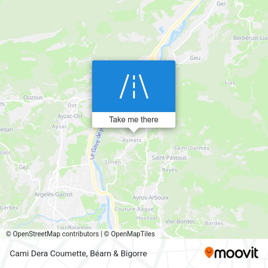 Cami Dera Coumette map