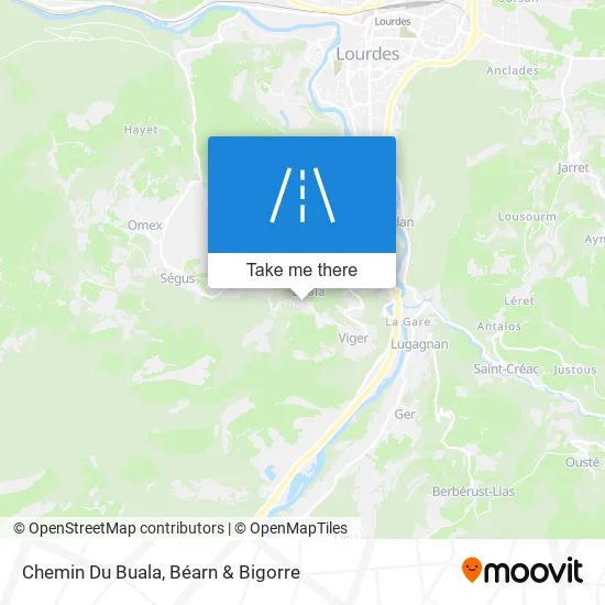 Chemin Du Buala map