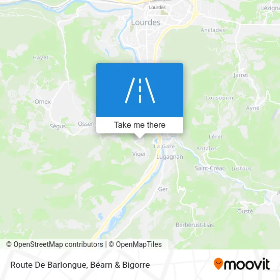 Route De Barlongue map