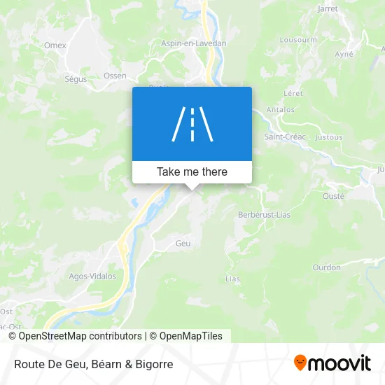 Route De Geu map