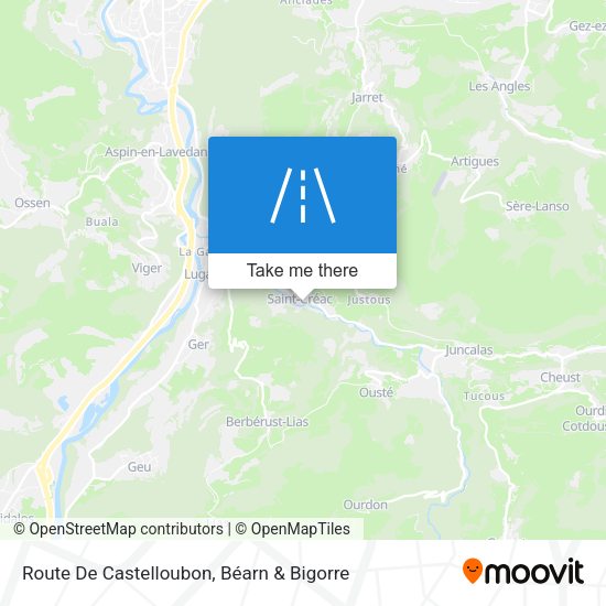 Route De Castelloubon map
