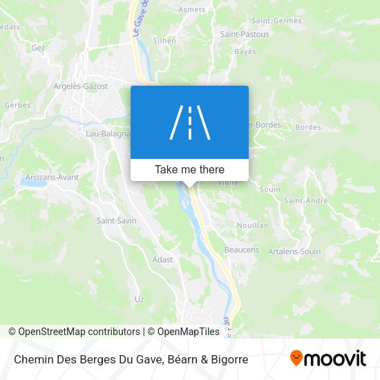 Chemin Des Berges Du Gave map