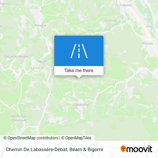 Chemin De Labassère-Débat map