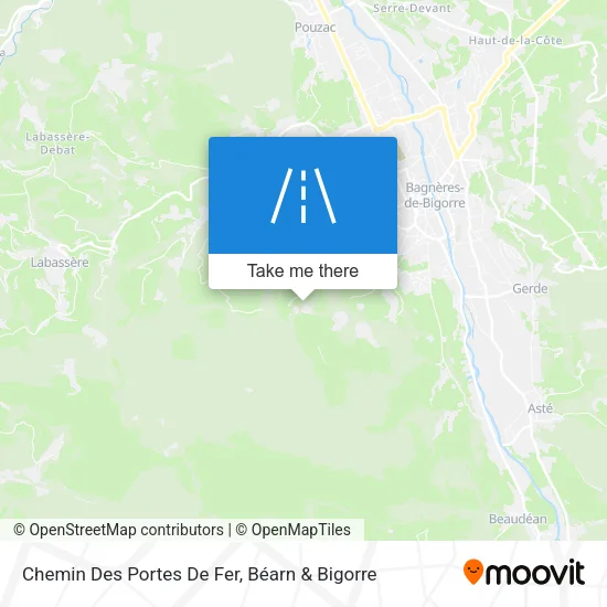 Chemin Des Portes De Fer map