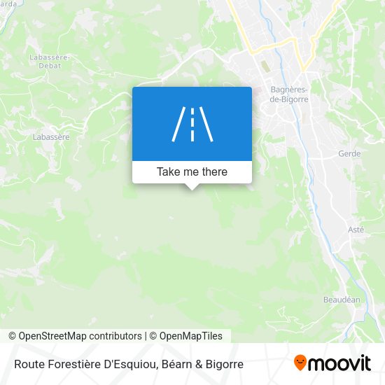 Route Forestière D'Esquiou map