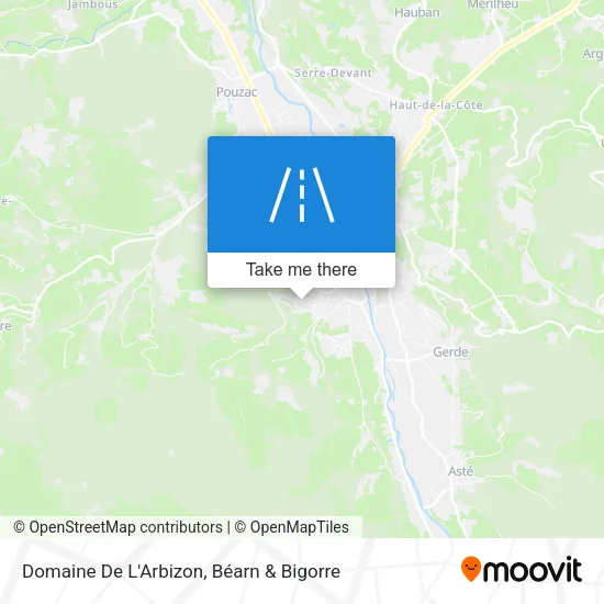 Domaine De L'Arbizon map