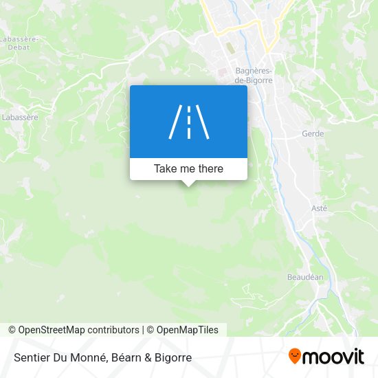 Sentier Du Monné map