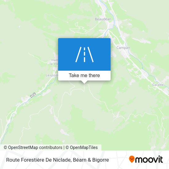Route Forestière De Niclade map