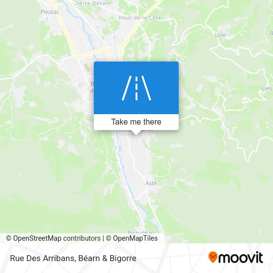 Rue Des Arribans map