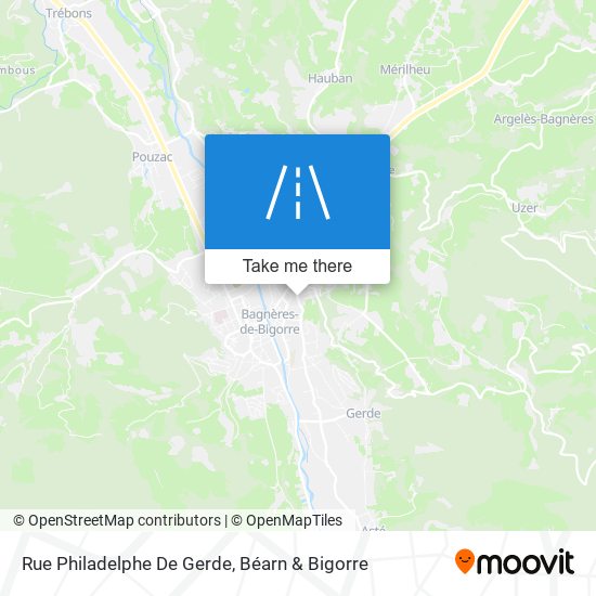 Mapa Rue Philadelphe De Gerde