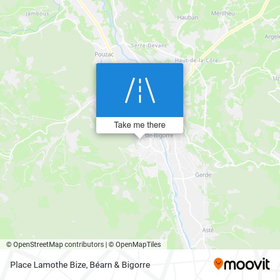 Place Lamothe Bize map