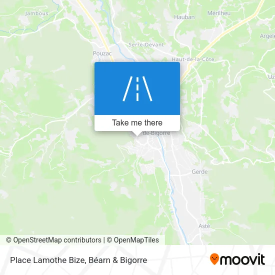 Place Lamothe Bize map