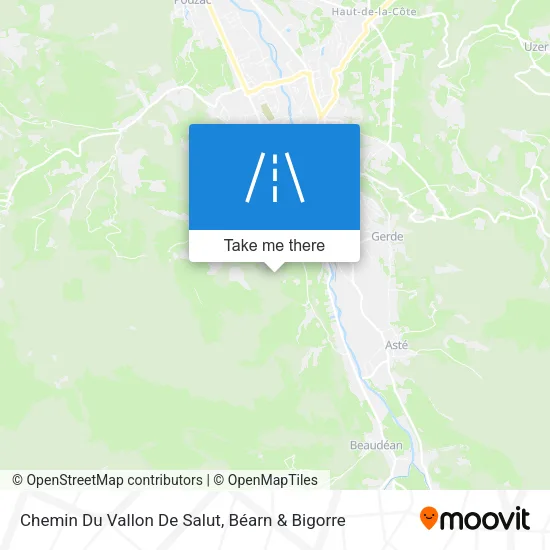 Chemin Du Vallon De Salut map
