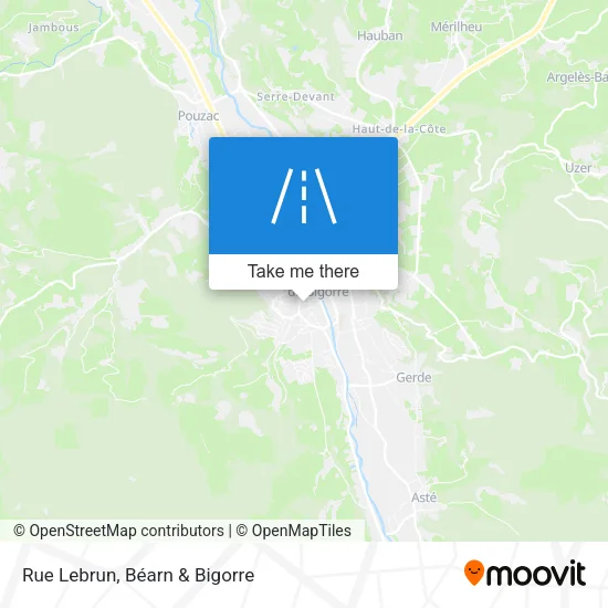 Rue Lebrun map