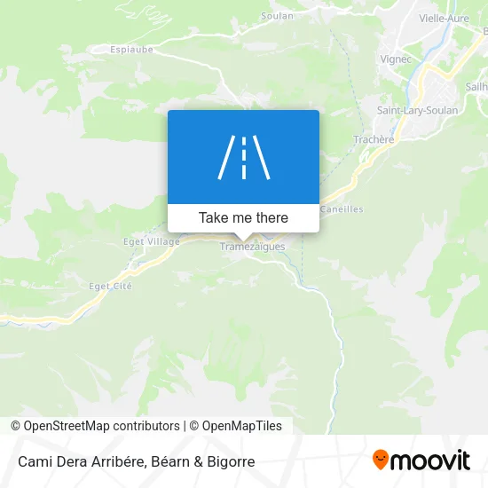 Cami Dera Arribére map