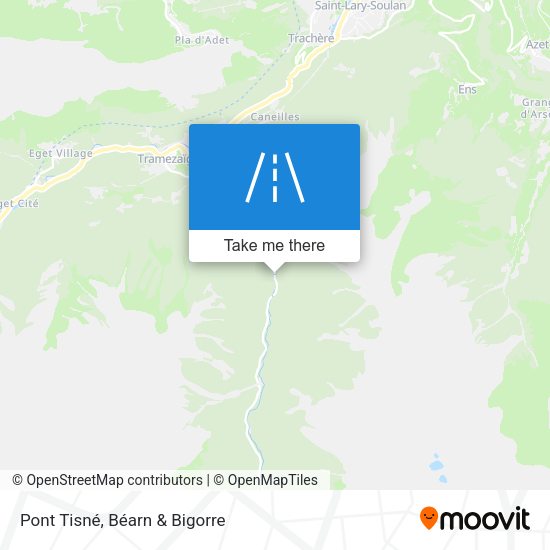 Pont Tisné map