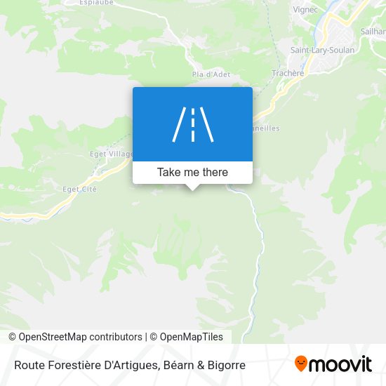 Route Forestière D'Artigues map