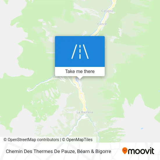 Chemin Des Thermes De Pauze map