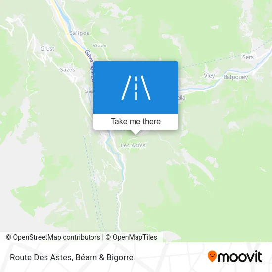 Route Des Astes map