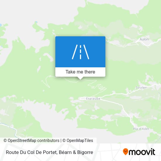 Route Du Col De Portet map
