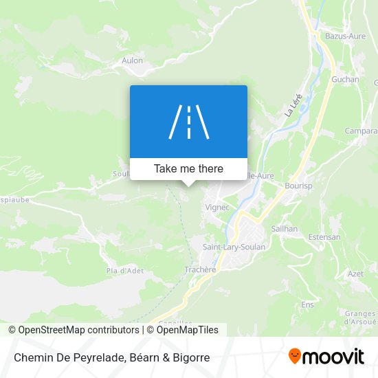 Chemin De Peyrelade map
