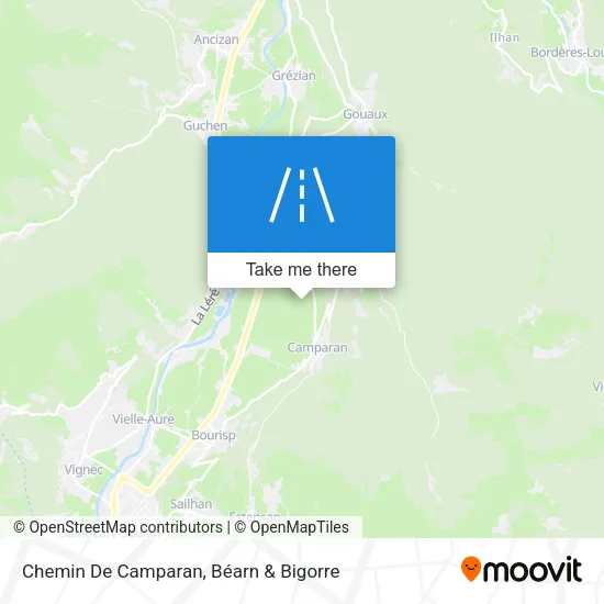 Chemin De Camparan map