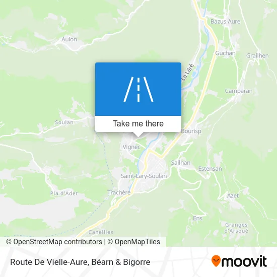 Route De Vielle-Aure map