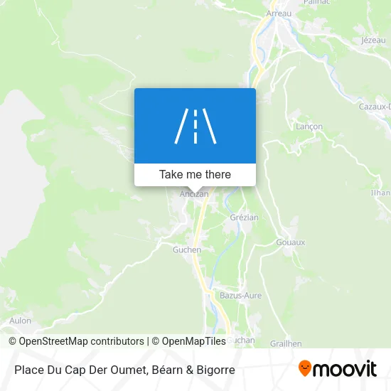 Place Du Cap Der Oumet map