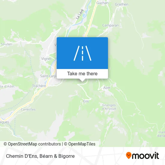 Chemin D'Ens map