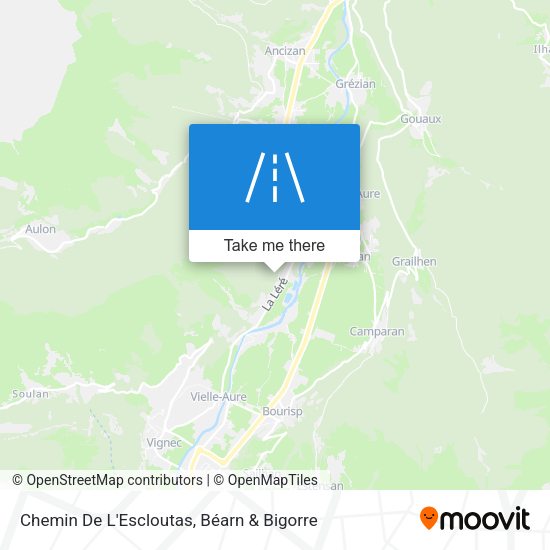Chemin De L'Escloutas map