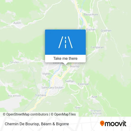Chemin De Bourisp map