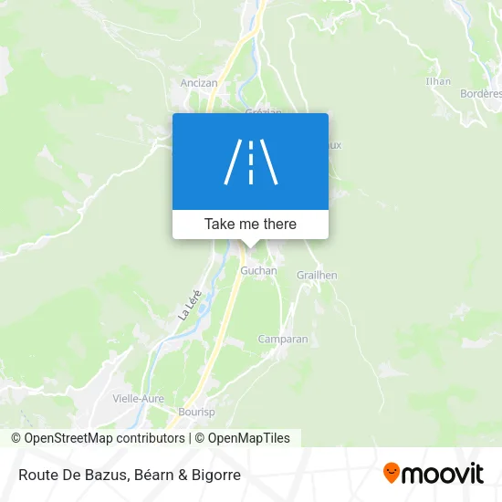 Route De Bazus map