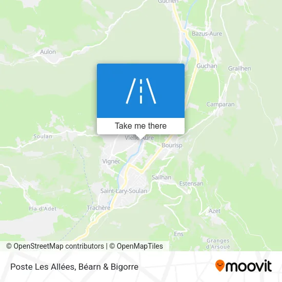 Poste Les Allées map