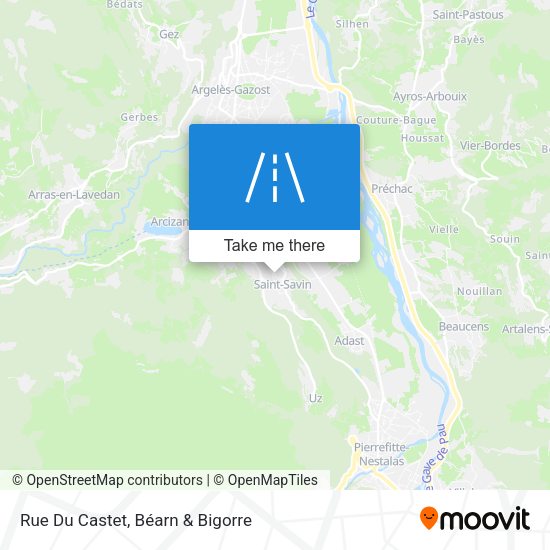 Rue Du Castet map