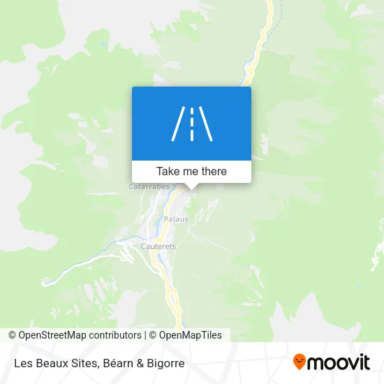 Les Beaux Sites map