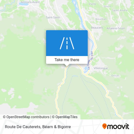 Route De Cauterets map