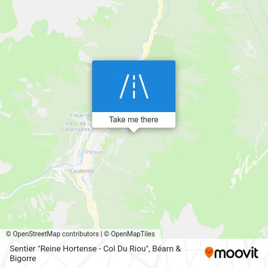 Sentier "Reine Hortense - Col Du Riou" map