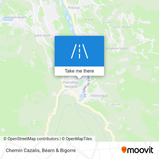Chemin Cazalis map